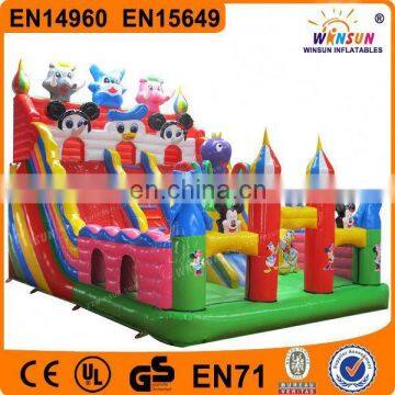 Meet CE certificate cheap largest inflatable water slide for sale