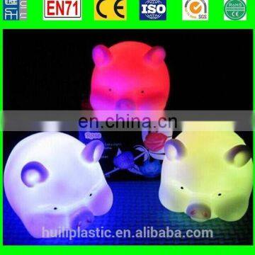 plastic vinyl cartoon figure, vinyl toy prototype making, squeaky light up lovely piggy toys