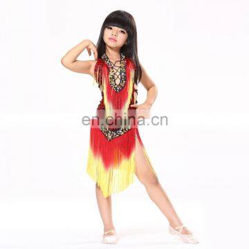 BestDance teen girls latin dance costume dress children high quality ballroom latin dance dress wear OEM