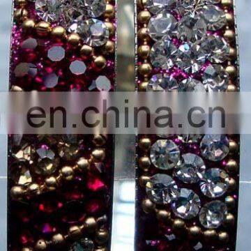 Crystal Rhinestone Jewelry Handmade Brass Bangle Manufacturer, Rhinestone Jewellery Bangle Exporter photo-5