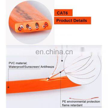Free Sample 7.6m CAT6 Ultra-thin Flat Ethernet Network LAN Cable, Patch Lead RJ45 (Black) photo-4