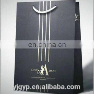 Logo printing black ivory bag for cloth packing