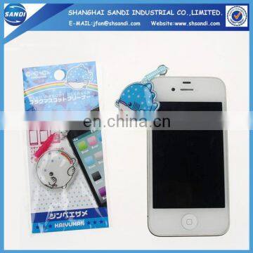 custom PVC mobile screen cleaner with logo