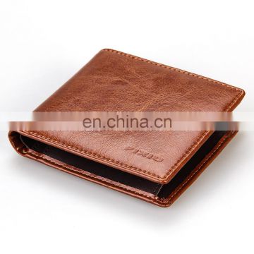 2017 New Design Hot Sale Real Leather RFID Blocking Men Wallet