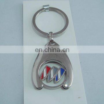 promotional car branded badge shopping cart coin holder keychain