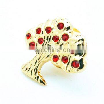 China manufacturers 2D 3D Custom Metal RHINESTONE LUXURY Shining Gold PINS