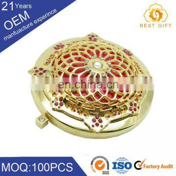 Cheap sea shell shaped pocket mirror for promotion