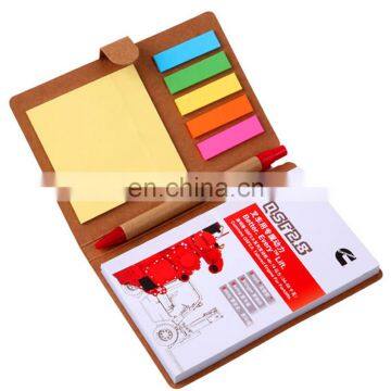 Recycled portable stationery set for Notepad booklet with pens especially for promotion in office