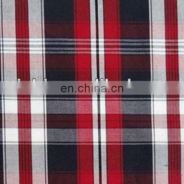 Wholesale fashionable T/C plaid linen woven shirt fabric