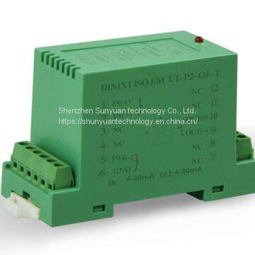 DC Current/Voltage 4-20mA/0-5V/0-10V Isolation Transmitter DIN1X1 Isoem-A7- P1- O1