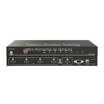 HDMI 4x1 Matrix Switcher/Scaler,Compatible With HDCP/EDID/Blu-ray DVD/HD Audio Output