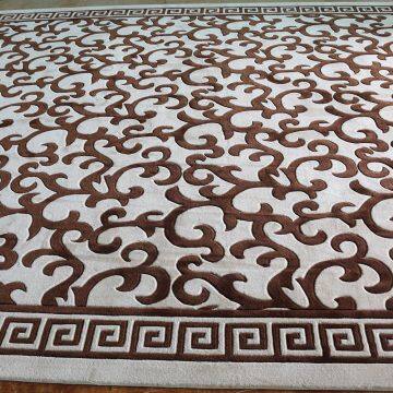 Beautiful Floral Cut Pile Rug Wool Carpet Living Room Carpet photo-2