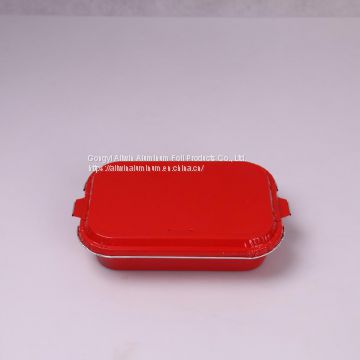 Airline Coated Aluminium Foil Food Container Airline Meal Tray