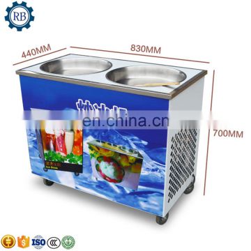 Factory Directly Supply Ice Cream Rolls Machine Thailand Fry Rolls Ice Cream Machine, Flat Pan Fried Ice Cream