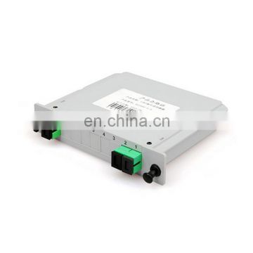 Standard LGX Cassette Type Passive Optical Fiber PLC Splitter With SC APC