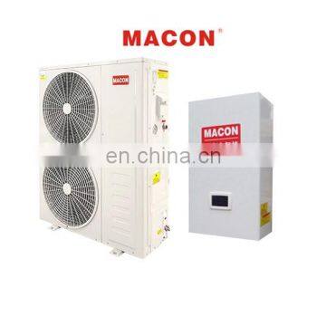 Split type high temperature heat pumps system for 75 degree domestic water