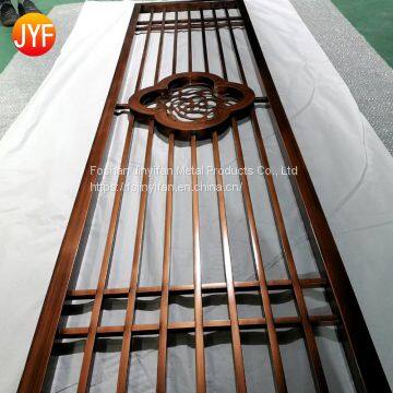 Foshan factory laser cut metal stainless steel partition screen with different designs