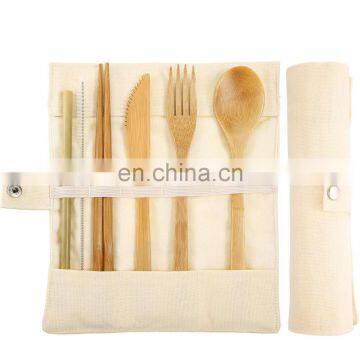 Eco Friendly Flatware Set Bamboo Utensils Cutlery Set for traveling