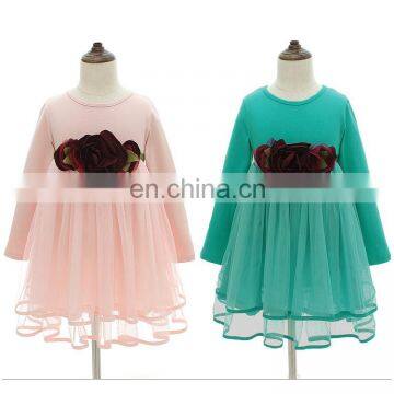 Fashion Party Wear Kids Girls Dress Flower Princess Girls Tulle Dresses