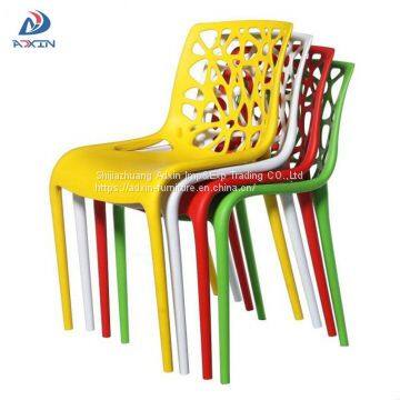 AL-862 Coffee shop restaurant stackable armless plastic chair for sale