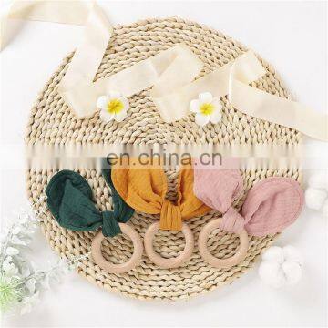 China Wholesale Solid Organic Wood Ring Teething Baby Toys photo-6