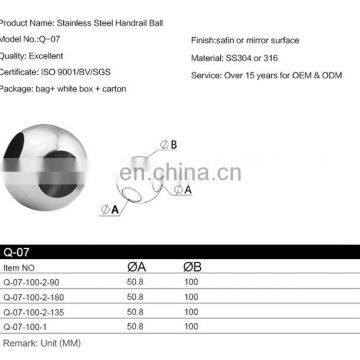 Stainless Steel Degree Ball Joint Handrail Connector Ball Type Joint Stanchions Handrails photo-7