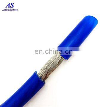 Tinned Copper 0 Gauge Blue Amplifier Power/Ground Wire 1/0 Ga Amp Cable photo-3