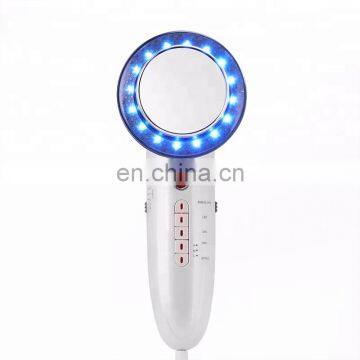 Portable 6 In 1 EMS Ultrasonic Cavitation LED Galvanic Ion Facial Body Beauty Machine Tens Acupuncture Therapy