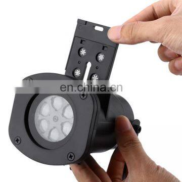 Outdoor Christmas 12pcs Slideshow Pattern LED Laser Projector Stage Light,snowflake IP65 Laser Light photo-4