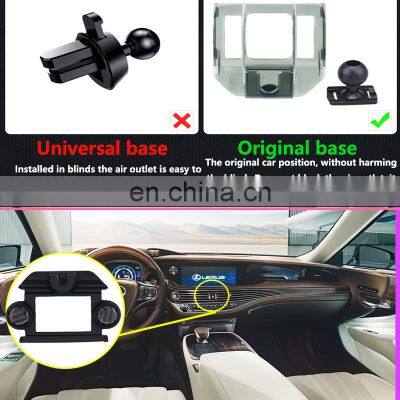 Подставка для мобильного телефона в автомобиле для Lexus LS XF50 LS350 LS500 LS500h 2018 2019 2020. Стойка для телефона, кронштейн, аксессуар для вентилятора для iPhone photo-4