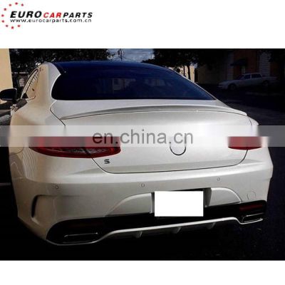 C217 spoiler fit for S-class 2014-2019year PP plastic trunk spoiler for w217 co trunk lip