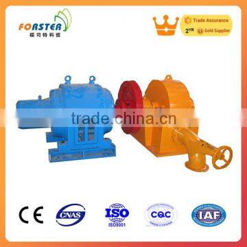 small Hydropower plant turbine generator wheel