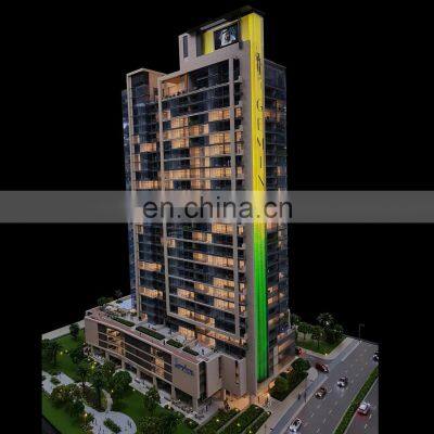 Commercial model building maker  high rise scale model tower