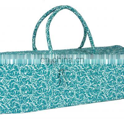 Hot Sale High Quality Block Print and Embroidered Yoga Mat Bag photo-3
