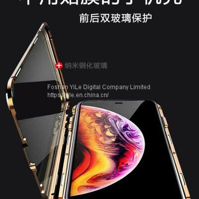 2020 Newest Magnetic Case Metal Phone Cover Double Side Tempered Glass Cases for Iphone 12 11 Pro Max XS MAX Mobile Phone CN;GUA photo-2