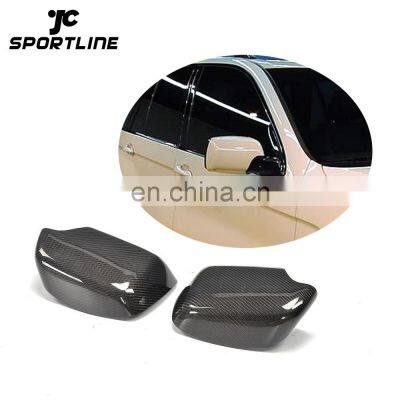 Auto Replacement Carbon Fiber Car Door Mirror Cap for BMW X5 E53 X drive