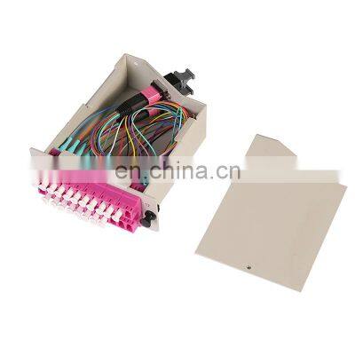 FTTX Solution 24 Core High Density MPO Cassette, Fiber Optic 24F SM/OM3 MPO Box MTP Cassette for 1U Rack Mount MPO Chassis photo-5