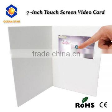 Blank video player card module for product presentation,product display