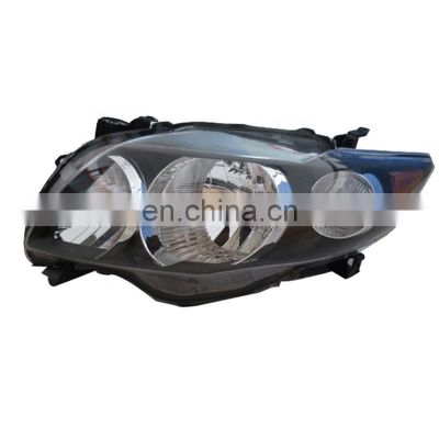 Body parts car accessories head lamp black for Toyota corolla 2007-2010 USA