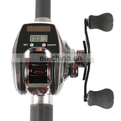 8.0:1 6+1BB Fishing Reel Left / Right Hand 10KG power Low Profile Line Counter Fishing Tackle Gear