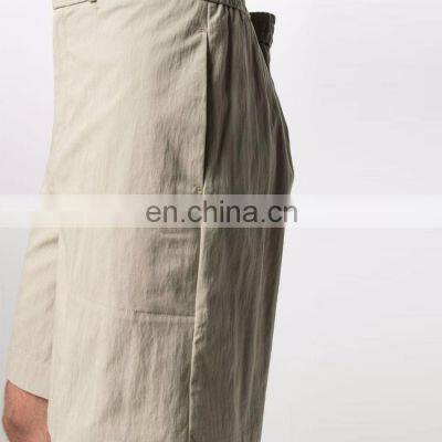 New Design Oem Fashion Custom Logo High Waist Chino Men Cotton Shorts photo-3