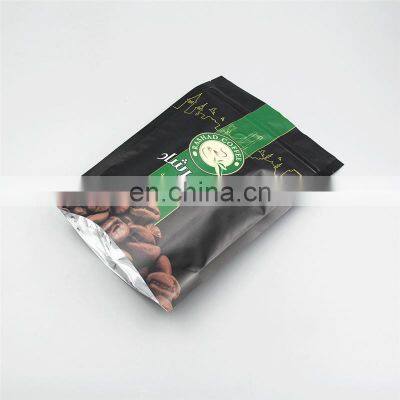 Laminated Aluminum Foil Zip Lock Bag Stand up Pouch /matt White Foil Pouch /zip Lock Coffee Bag With Degassing Valve photo-4