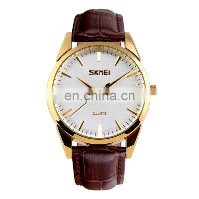 Top Brand Luxury SKMEI 9073 Simple Quartz Watch Business Men Women Wrist Watch