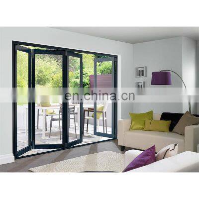 Exterior aluminum glass bi folding diy bi fold doors