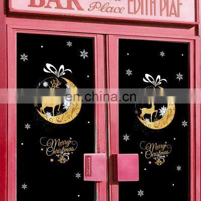 New Black White Best Seller Indoor Home 2021 Supplies Window Stickers Christmas Decoration Item photo-3