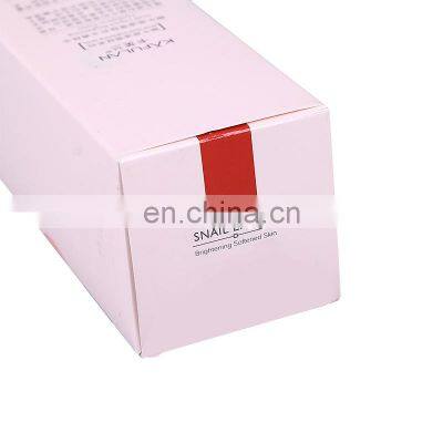 Cutomized Printing Black Fold Box for Cosmetic no Glue Makeup Set Packaging Folded Box With Logo Print photo-4