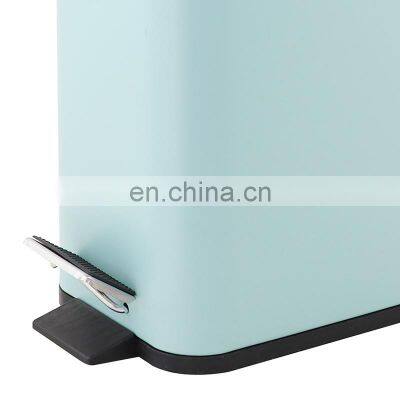 Trending Products 2021 New Arrivals Hotel Foot Pedal Soft Close Square Shape Dust Bin photo-4
