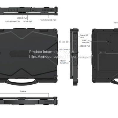 14'' Intel: EM-X14U Dual battery Notebook