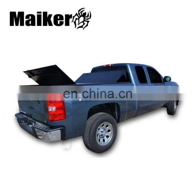 Maiker Heavy Duty Hard Tonneau Covers for Chevrolet Silverado Pickup 2010-2014 Folding Toolbox Accessories