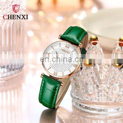 Chenxi 310 Latest Analog Women Quartz Watches Roman Dial Luxury Ladies Watch Diamond